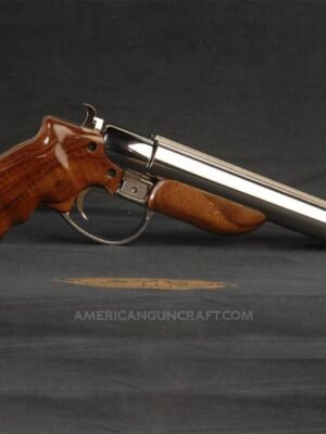 American Gun Craft Diablo 12 Gauge Pistol Nickel, 6 inch barrel with Rosewood Finish Grips - No FFL Required - Ships to your home! - $687