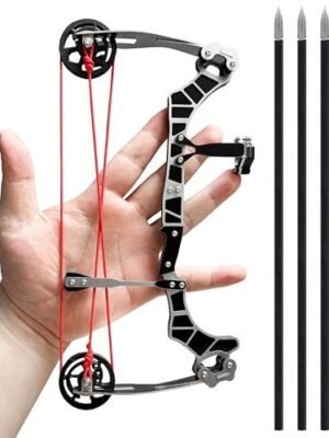Archery Set Compound Bow Slider Bow Outdoor Recreation Competition Training with 5 Arrows Mini Size 9.5 inches - $19.99 + FREE Shipping