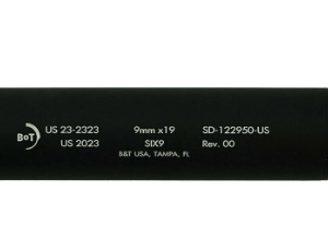 B&T Station Six 9 WIPE Suppressor 9mm Black - $498.99