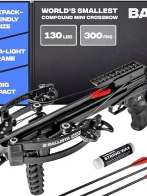 BALLISTA BAT Compound Mini Crossbo for Hunting, Fishing and Target 300 FPS, 130 Lbs, 2.46 lbs - $299.95 + FREE Shipping