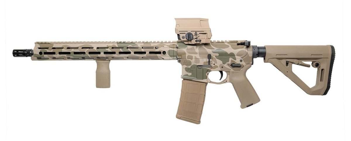 CNC Custom Daniel Defense DDM4 V7, 5.56 NATO, 16.00" Barrel, 30 Rds, Duck Camo Cerakote - $2499.99