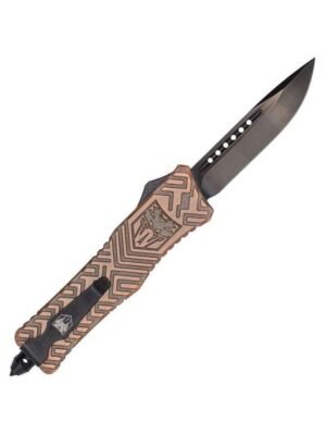CobraTec Medium Trailblazer Copper OTF Knife - Drop Point - $49.99