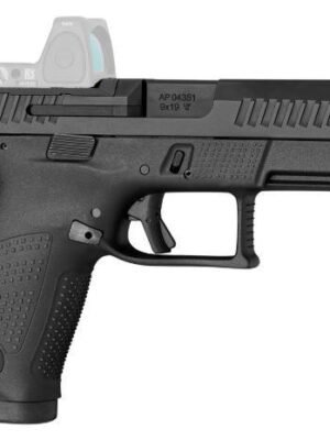 CZ, P-10C, Semi-automatic, Striker Fired, Compact, 9MM, 4.02" Barrel, Nitride Finish, Black, Polymer Frame, Ambidextrous, Trigger Safety, Fixed...