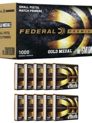 Federal Gold Medal Small Pistol Primer 1000/ct - $64.99