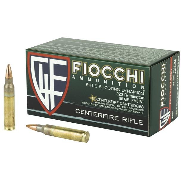 Fiocchi Ammunition, Rifle, 223 Remington, 55 Grain, Full Metal Jacket Boat Tail 233A - $230 + Free S/H (Free S/H)