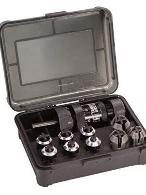 Frankford Arsenal Universal Precision Case Trimmer with HSS Construction, Drill Press or Hand Drill Functionality and Storage Case for Reloading -...