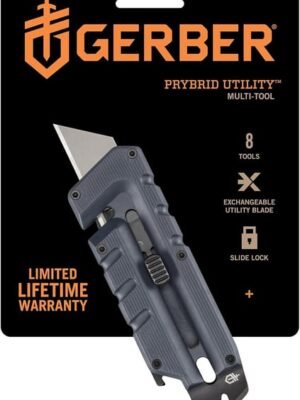 Gerber Gear Prybrid Utility, Pocket Knife with Prybar, Gray - $20.99 + FREE Shipping