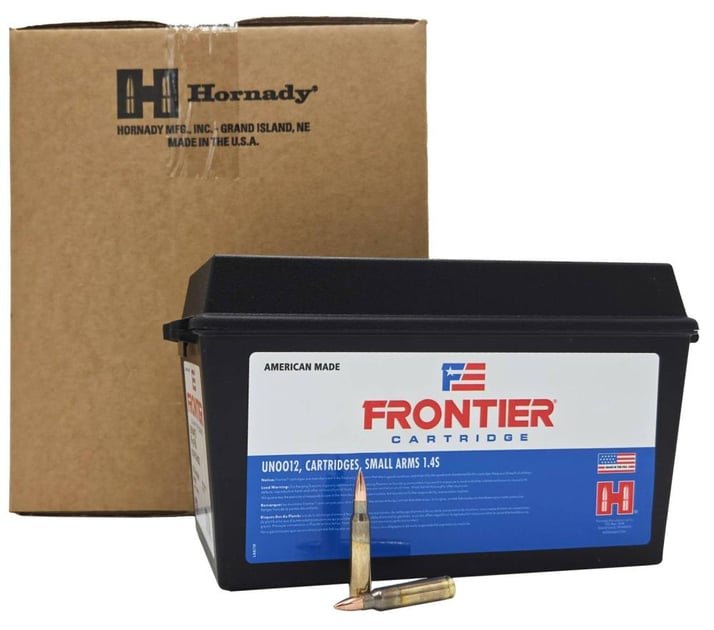 Hornady Frontier XM193 5.56 Nato 55 Grain FMJ 600 rd CASE - $299.99 + FREE Shipping