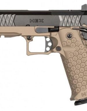 Jacob Grey TWC Hex 9mm, 4.25" Black Barrel 2x17-Rd Mags OR Battle Brown Hex Textured Aluminum Grip - $2899.95 (See price in cart) + Free Shipping