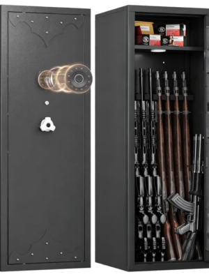 Kaer 12-21 Gun Safe Up to 17 Long Rifle & 4 Pistols 3 Gun Racks Removable Shelf Keypad Lock Mute/Alarm/LED - $189.98 + FREE Shipping
