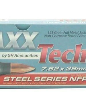 MAXXTech 7.62x39 - 123 Grain FMJ - MAXXTech Steel Series NFR - 600 Rounds - $340