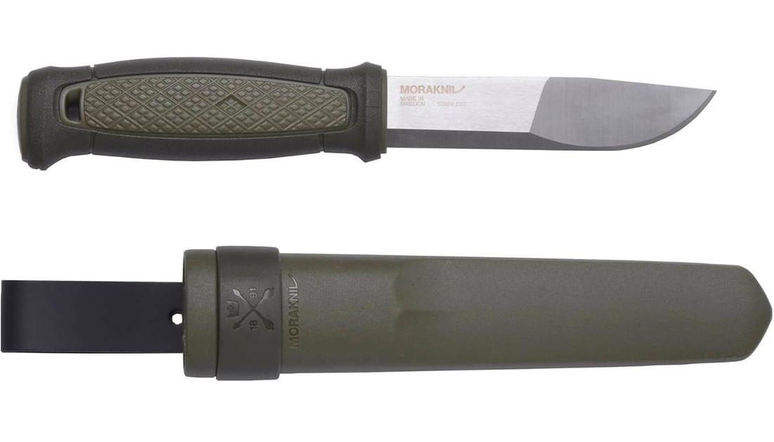 Morakniv Kansbol Fixed Blade Knife with Sandvik Stainless Steel Blade and Plastic Sheath, 4.3" - $33.99 + FREE Shipping