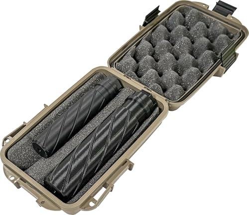 MTM SC2 Suppressor Protector 2, Compact and Durable Suppressor Storage, Secure Transport and Closure, Lockable, Made in USA, Dark Earth - $19.99 +...