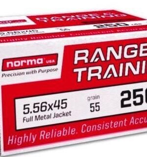 Norma Range & Training 5.56 55gr FMJ, 250rd - $119.99