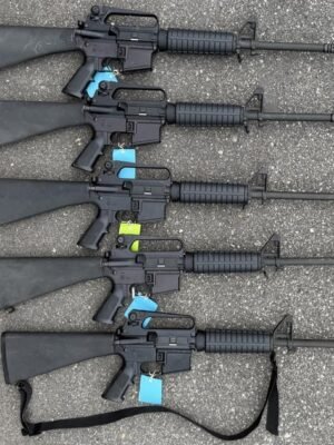 One (1) Police Trade Bushmaster XM15-E2S 556 Nato 30-Rds Hand Select Available 16" HBAR Barrel 1:9 Carry Handle Fixed Stock - $569.0