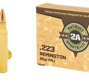 Patriot Sports .223Rem 55gr Full Metal Jacket 20 Per Box/50 Case - $7.78