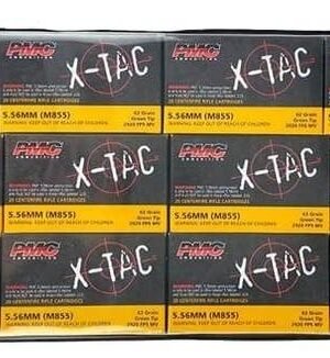 PMC X-TAC 5.56 NATO 62 Gr Green Tip LAP Battle Pack Up To 75 Years Shelf Life! (240 Rounds) - $123.49 w/code 5PTODAY