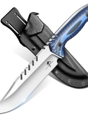 Purple Dragon Fixed Blade Knife -Full Tang Outdoor Knife Blue - $29.98 + FREE Shipping