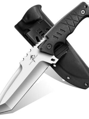 Purple Dragon Fixed Blade Knife with Kydex Sheath 5.6" D2 Steel Blade Survival Knives Ergonomic G10 Handle (Black-T) - $21.83 + FREE Shipping