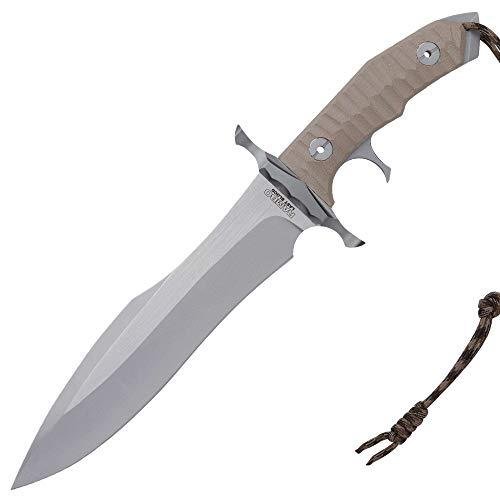 Rambo Last Blood Heartstopper Knife And Sheath - Authorized By Stallone, 7cr17 Stainless Steel Blade, Micarta Handle - $179.99 + FREE Shipping