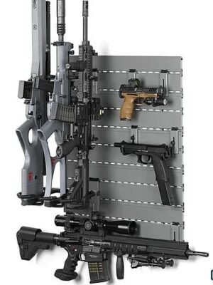 Savior Equipment Wall Rack System 5 Panel Kit w/Attachments, Grey, 24in x 30.25in x 0.63in - $135.99 (Discount in Cart) (Free S/H over $49 + Get 2%...