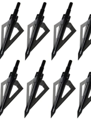 Sinbadteck Hunting Broadheads, 12PCS 3 Blades 100 Grain (Black) - $9.89 + FREE Shipping