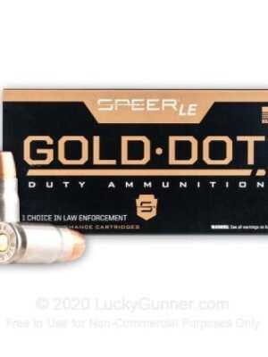 Speer Gold Dot LE Duty 357 SIG Ammo 125 Grain Jacketed Hollow Point - 50 Rd - $28.99 (Free Shipping over $499)