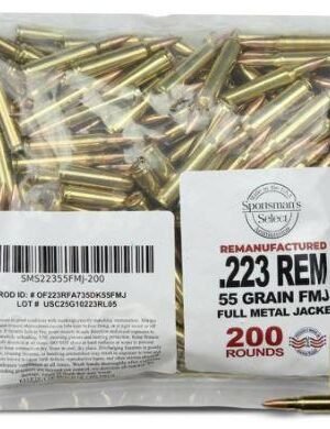 Sportsman's Select Remanufactured 223 Remington 55 Gr BTFMJ - $76.85 after Code: 5PTODAY