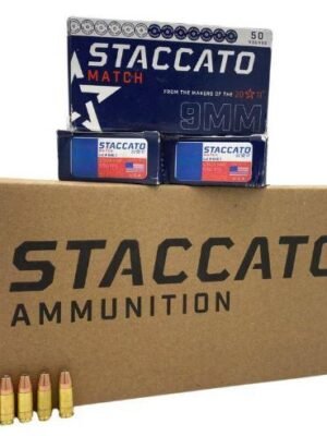 Staccato 9mm Match 136gr OTM Subsonic Ammunition, 1000rd CASE - $630.00