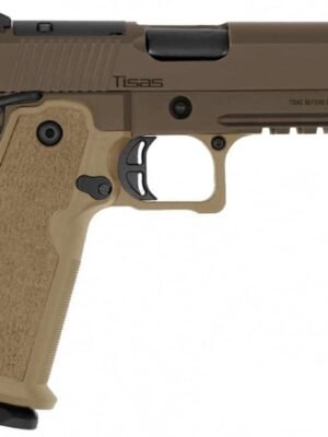 Tisas 1911 Carry Double Stack 4.25" 9mm 18rd Pistol, FDE/Coyote Brown RMSc Direct Mount Optic Cut - $599.99