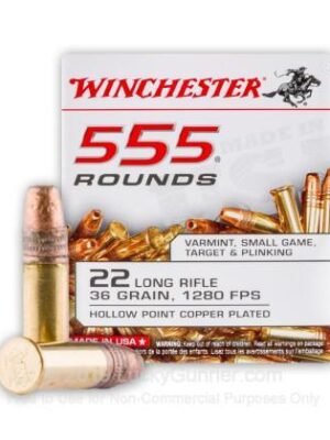 Winchester .22 LR 36 Grain HP - 5550 Rd - $368.54 with code 5PTODAY