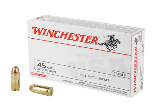 Winchester Ammo Q4170 USA 45ACP 230gr FMJ - 50 Rounds - $14.99 (Free Shipping over $499)