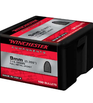 Winchester Reloading Bullets 9mm 115 Grain Full Metal Jacket 1000 Rounds - $110 (Free S/H)