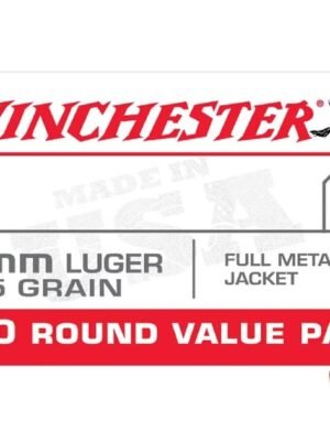 Winchester USA 9mm Luger 115 Grain Handgun Ammunition - 1000 round case - $219.95